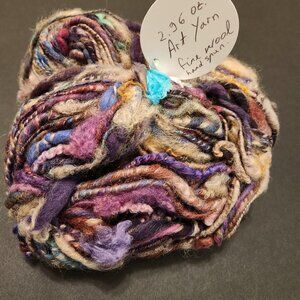 New handmade art yarn, 2.96oz, colorful and soft.